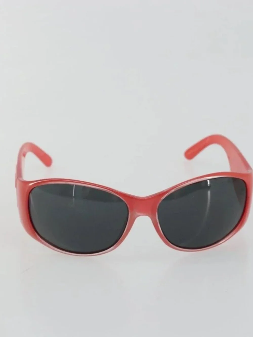 CHANEL Sunglasses plastic Red CC Auth ka3894A